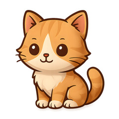 Obraz premium Adorable orange tabby kitten with big eyes