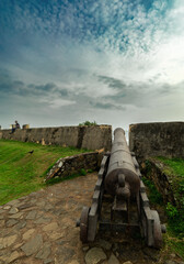 old cannon in the fortress