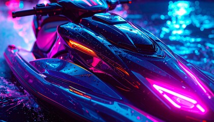 ジェットスキーを楽しむ人