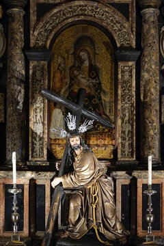 Seville, Spain. Seville Cathedral. A symbol of the Christian Reconquest over the Moors, the cathedral was constructed between 1401 and 1506 on the site of the town's 12th-century Great Mosque.