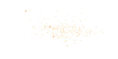 Gold dust light. Christmas background of shining dust Christmas glowing light bokeh confetti and spark overlay texture for your design.