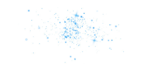 Blue dust light. Christmas background of shining dust Christmas glowing light bokeh confetti and spark overlay texture for your design.