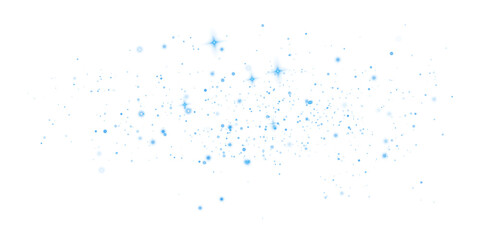 Blue dust light. Christmas background of shining dust Christmas glowing light bokeh confetti and spark overlay texture for your design.