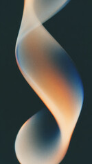 Naklejka premium Colorful swirl of smoke forming an elegant spiral shape against a dark background showcasing intricate patterns of movement and light