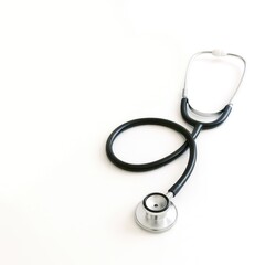 stethoscope on white background