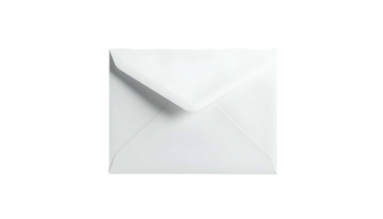 A close-up shot of a plain, white envelope with the flap partially closed against a dark background