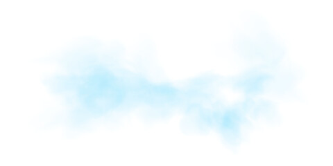Isolated Blue Fog and Dust with Flowing Cloud Pattern, Light Glow, and Mysterious Vapor Elements for Decorative Wallpapers