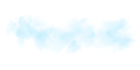 Isolated Blue Fog and Dust with Flowing Cloud Pattern, Light Glow, and Mysterious Vapor Elements for Decorative Wallpapers