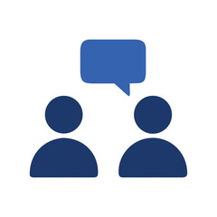 Man Icon with Message Bubble Vector Design