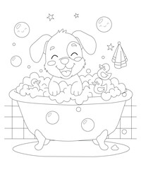 funny cats coloring page for kids