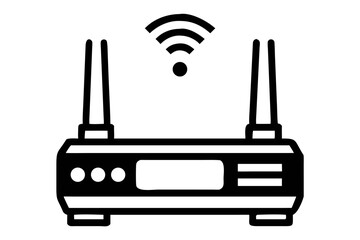 Modern wireless router, used for internet access