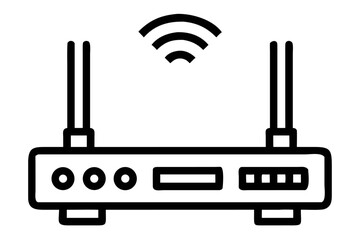Wireless router icon for web and mobile design