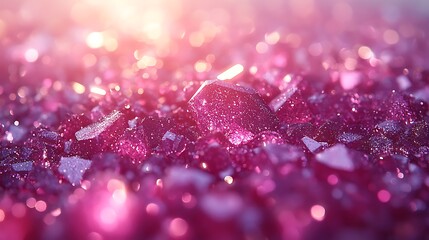 Sparkling amethyst crystal cluster A captivating array of raw beauty in soft pink light