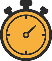 Time management stopwatch timer icon speed productivity concept vector