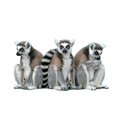 lemur isolated on transparent background