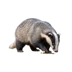 badger isolated on transparent background