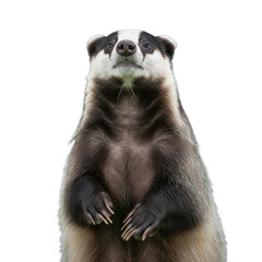 badger isolated on transparent background