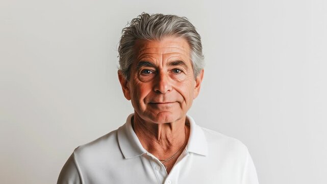 Portrait of a silver-haired older gentleman. His dignified features and expressive eyes convey a sense of wisdom, confidence, and warmth.