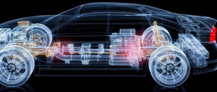 vehicle and chassis X-ray.