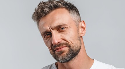 Obraz premium Close Up Portrait of Bearded Man