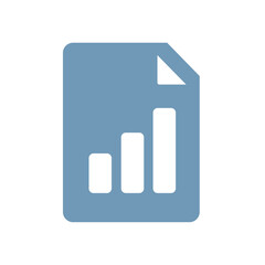 Report Document Icon – Data Chart Vector Illustration