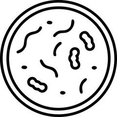 Petri Dish with Bacteria