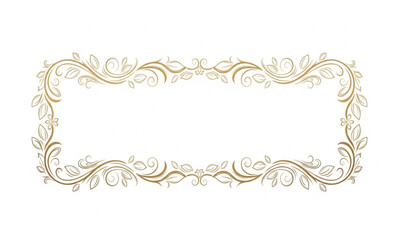 decorative frame with floral ornament