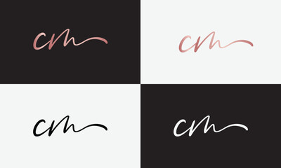 signature logo, initial logo, letter logo design