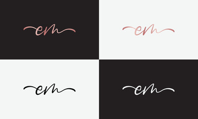 signature logo, initial logo, letter logo design