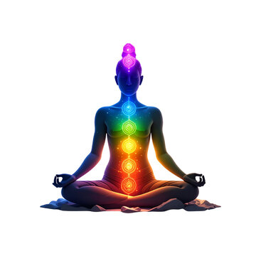 7 chakras concept, chakra symbols, energy centers illustration, spiritual chakras, meditation symbols, yoga chakras, colorful chakra icons, healing energy illustration, body energy points, holistic we