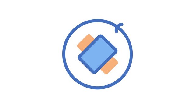 Simple swap or exchange icon in circular arrow format