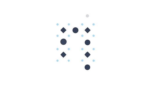 Geometric shapes pattern background in dark blue and black