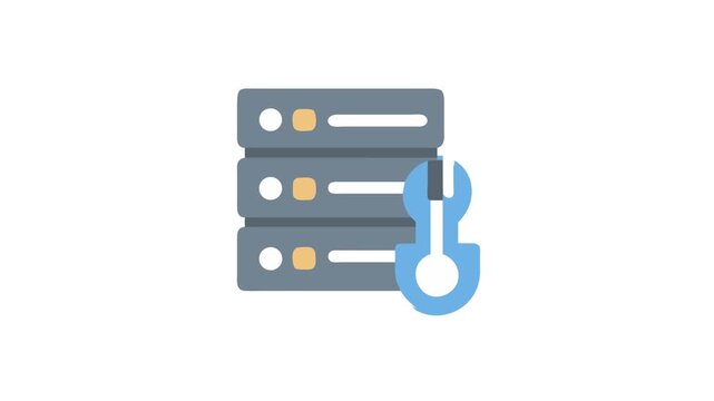 Server maintenance configuration with wrench for optimal data solutions