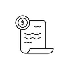 Invoice Icon, Billing Presentation Asset for SaaS.
