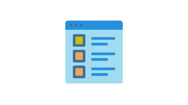 Simple web interface design for listing and information display