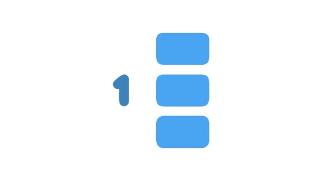 Step one flowchart diagram with sky blue elements