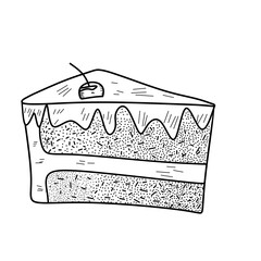 cake on a white background