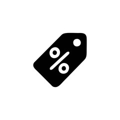 Discount Tag Percent Icon – Vector Symbol for Price Offer, Sale, and Black Friday Marketing