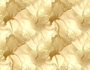 Abstract, seamless design. Fluid, gold-toned, and textured pattern