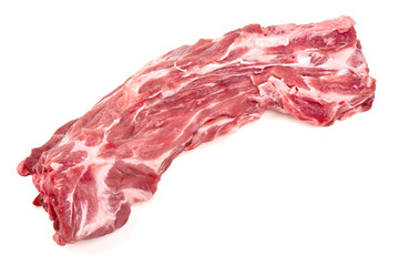 Raw Pork Ribs, isolated on white background