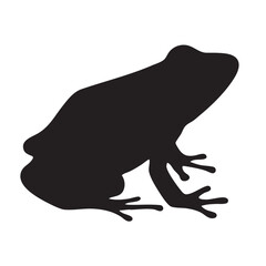 Frog silhouette vector
