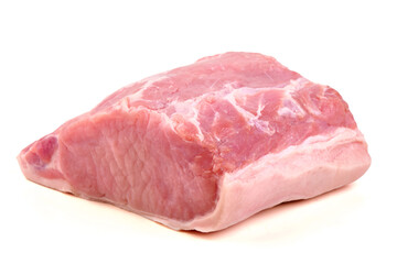 Pork Loin Roast, isolated on white background