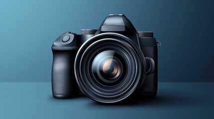 new and modern photo camera