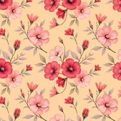 seamless pattern with flowers