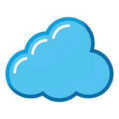 Wonderful cloud computing icon. Cloud icon.