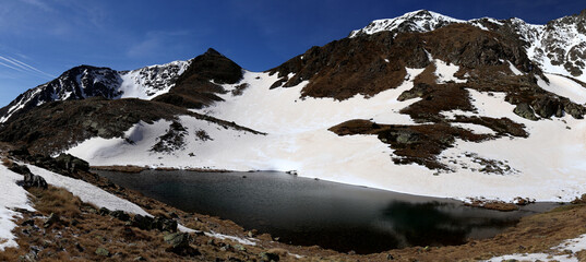 snow covered mountains