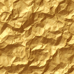 Metallic Gold Foil Crumpled Paper Texture Background Banner Poster Wallpaper