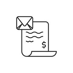 Email Icon, Online Receipt Notification Tool.