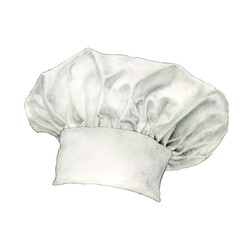 Watercolor hand drawn of chef hat⁠
