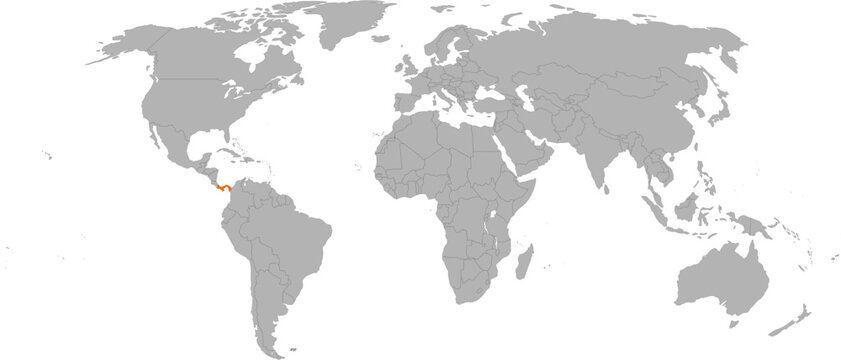 Panama Vector Map Outline SVG